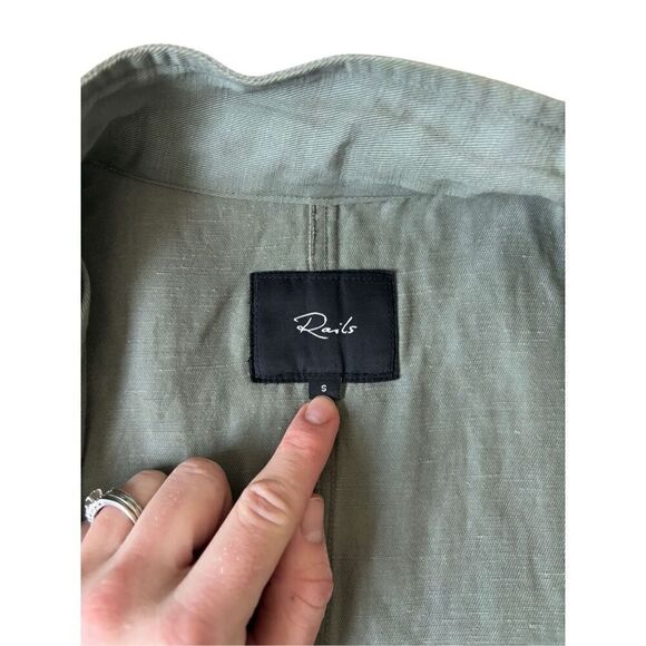 Rails Collins Jacket size S Utility Full zip Military Olive Green - Picture 5 of 14